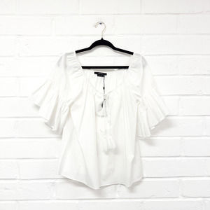 NWT Vertigo Cotton Short Sleeve Blouse